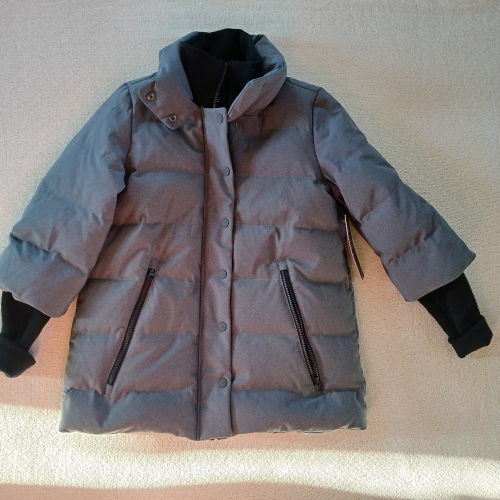 mpg ♡ down fill sophie parka gray medium puffer winter urban utility techwear